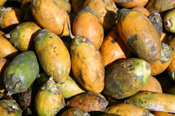 beetlenuts on display at market, south india