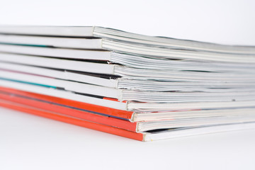 Pile of magazines