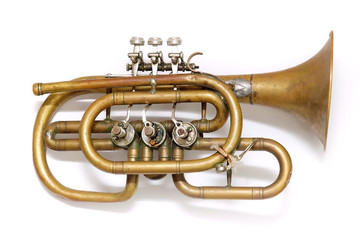 Obraz premium Old vintage trumpet