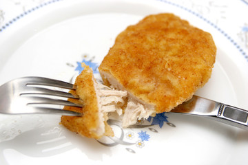 roll white chicken meat 