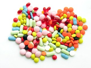 multicolor tabs and capsules