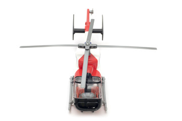 object on white - toy model helicopter