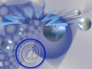 Blue Internet related design