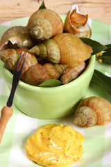 Whelks (bulot) or sea snails with mayonnaise 