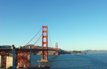 Golden Gate bridge wide angle