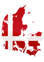 Cart du Danemark (Drapeau métal)