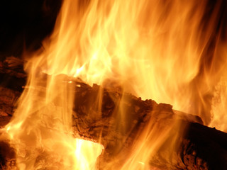 Flames or fire for background