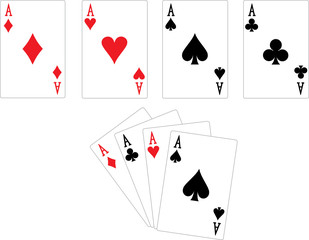 Aces, Vector Illustration