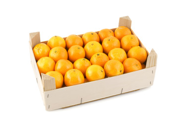 many mandarins in container
