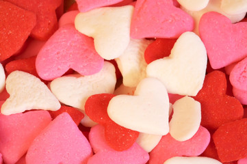 Red, white and pink sugar cookies