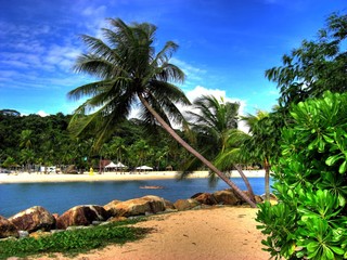 Obraz premium Singapore - Sentosa Island (Siloso Beach)
