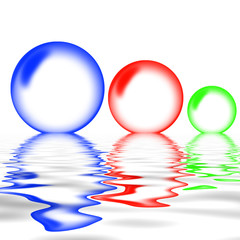 Abstract coloured bubbles