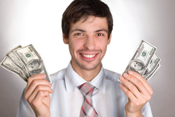 Man Holding Money