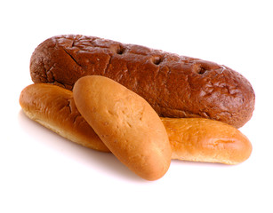 bread isolated on white
