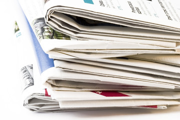 Stack of newspapers