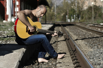 Man playing