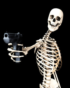 Skeleton And Gun 7