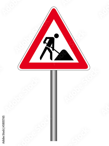 "Achtung Baustelle" Stockfotos und lizenzfreie Vektoren ...
