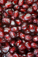 Pomegranate seeds background