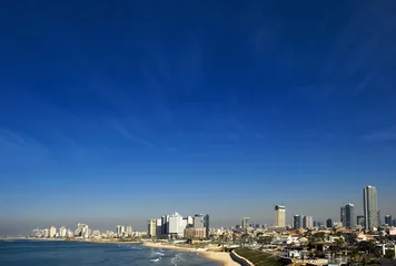 Wandcirkels aluminium Tel Aviv city fro Israel © Dejan Gileski