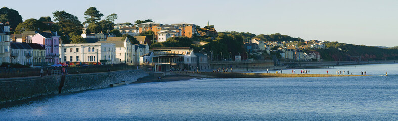 sea front holiday resort town of dawlish devon england uk