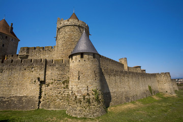 Fototapeta na wymiar mury Carcassonne