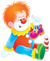 Naklejka premium clown