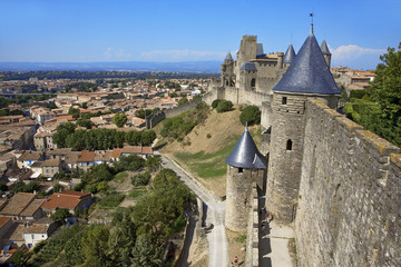 roussillon : carcassonne, remparts