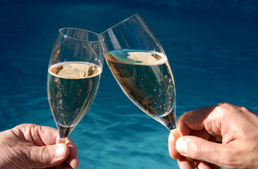 Champagne by the Pool