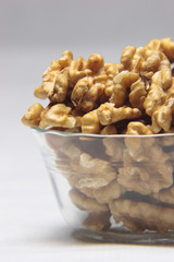 A bowl of walnuts.