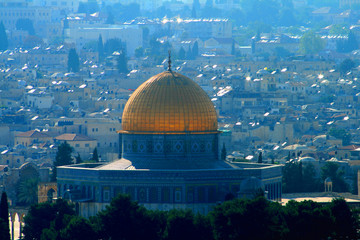 Fototapeta premium View of mosque in Jerusalem old city