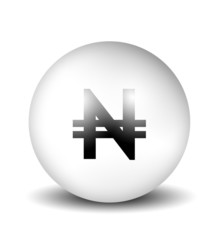 3d Nairas Symbol - Nigeria