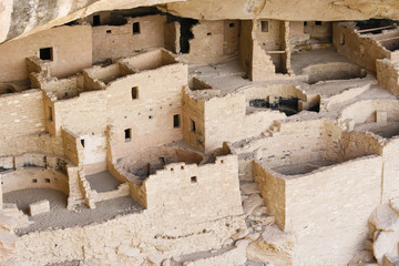 Ancient Indian ruins at Mesa Verde, Colorado