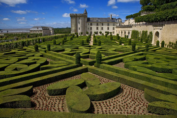 jardins et chateau de villandry, touraine, france