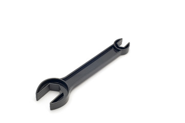object on white - tool black spanner