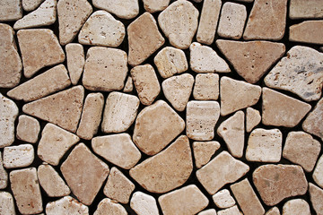 Detail of a stone wall structure, background
