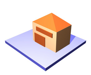 3d art of a distributor building. 