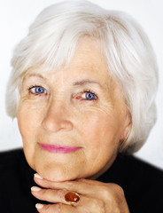 Seniorin Porträt