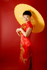 Chinese Woman with a Parasol