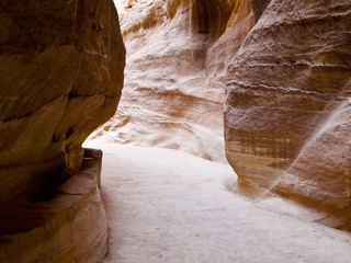 Nabatean aqueduct in Petra, Jordan