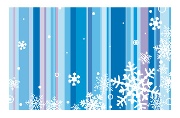 vector winter background with snowflakes
