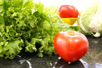 Lettuce and Tomato