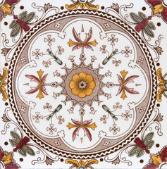 Naklejki  Sztuki dekoracyjne z epoki wiktoriańskiej drukowane symetrycznie