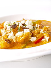 indische garnelen curry