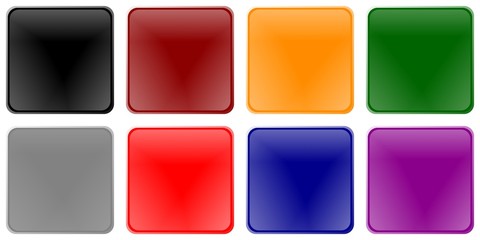 colorful square aqua buttons