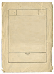 Vintage Decorative border Design in a 1920s style