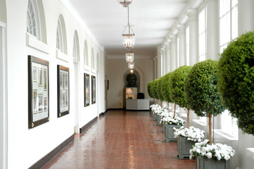 Sourth Corridor of the White House, Washington DC