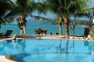 piscine et vue paradisiaque