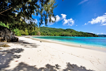 beautiful beach on seychelles