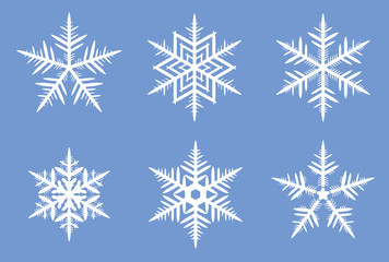 Beautiful snowflakes. JPEG version.
